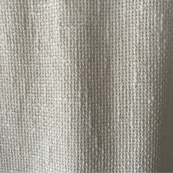 Vintage Valentino Boutique Luxury Cream Cotton Midi Pencil Skirt Size 4 - Picture 7 of 9